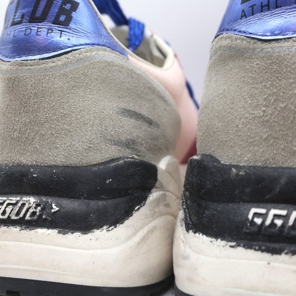 GOLDEN GOOSE LTD EDITION GLITTER RUNNING SNEAKERS PINK CROC-PRINT SIZE 38 - Picture 9 of 12